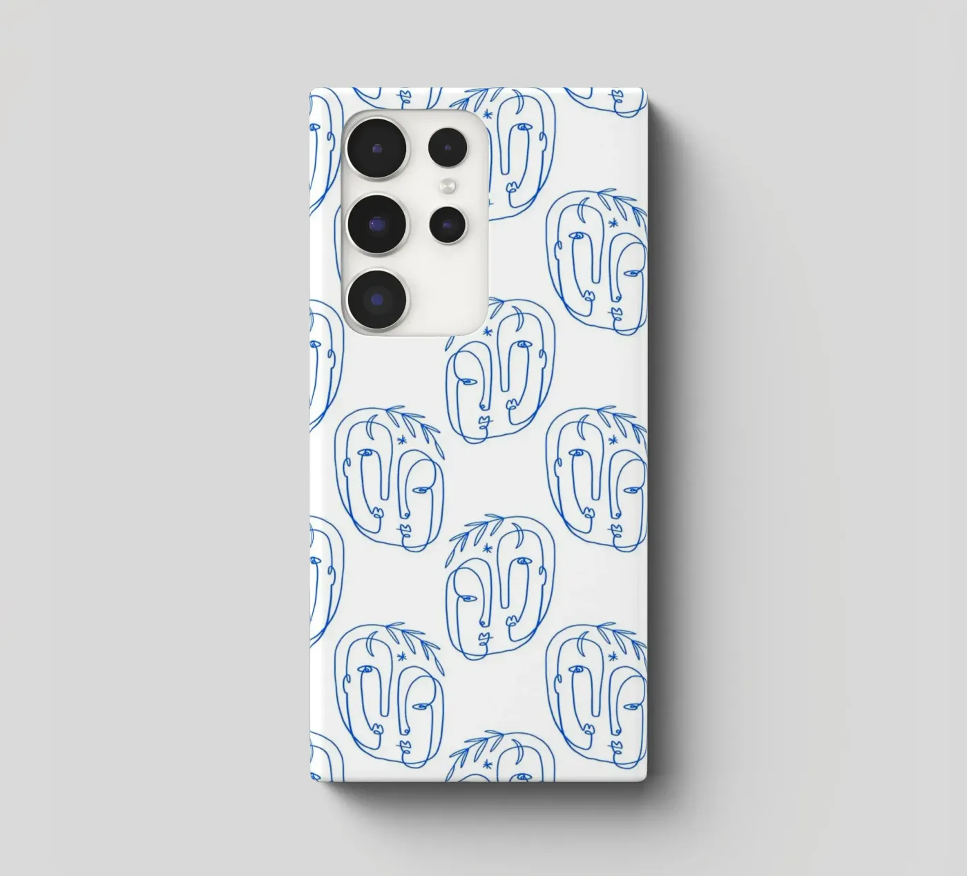 Faces Pattern samsung phone case by treechild