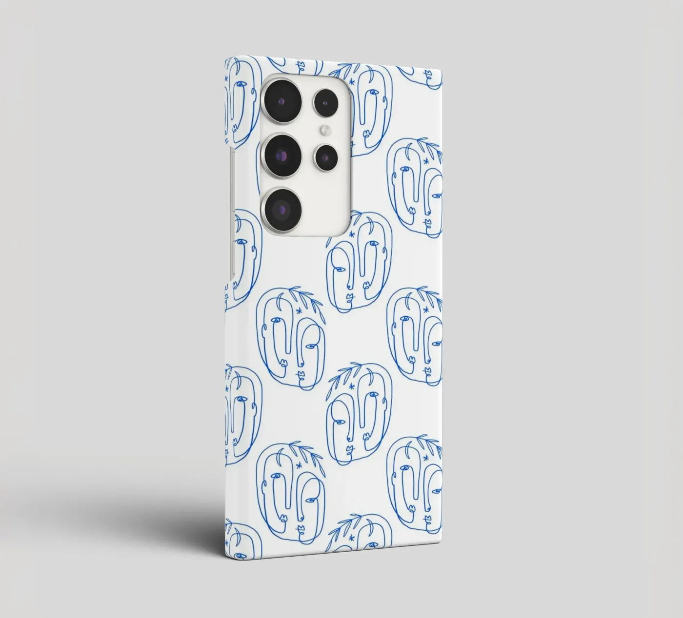 Faces Pattern samsung phone case by treechild