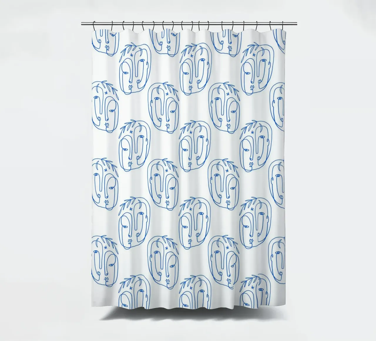 Faces Pattern Duschvorhang von treechild