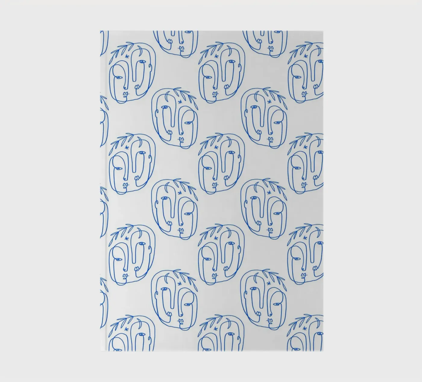 Faces Pattern notebook by treechild