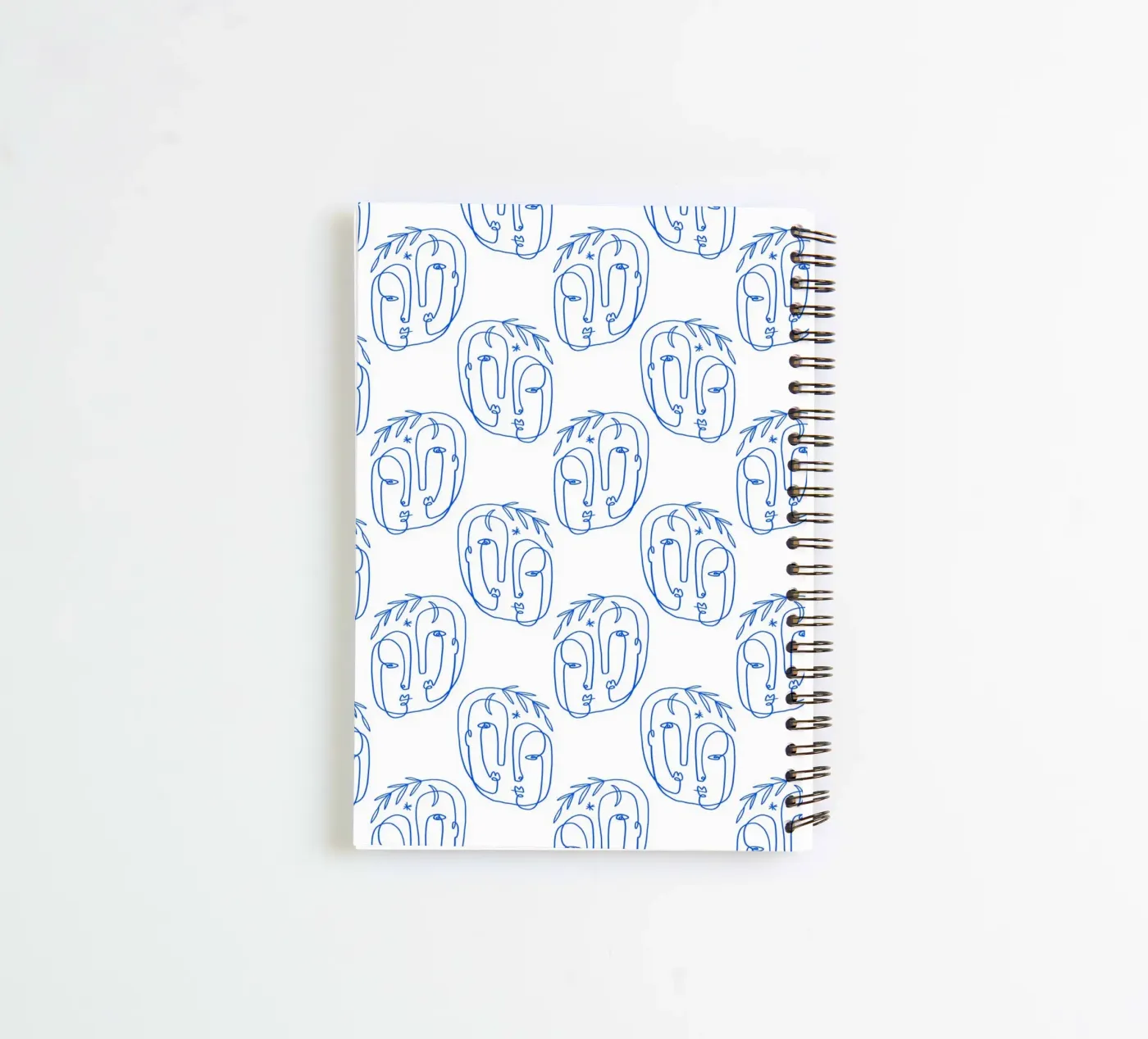 Faces Pattern notitieboek met spiraal van treechild