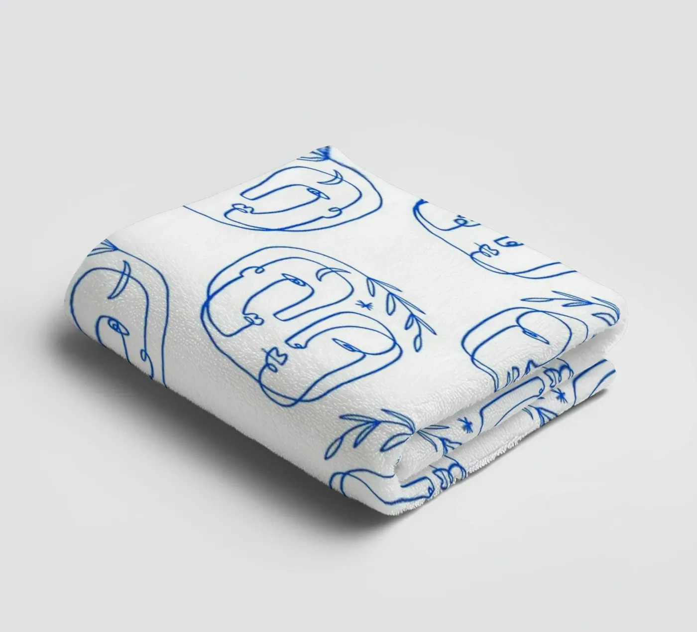 Faces Pattern serviette de bain de treechild