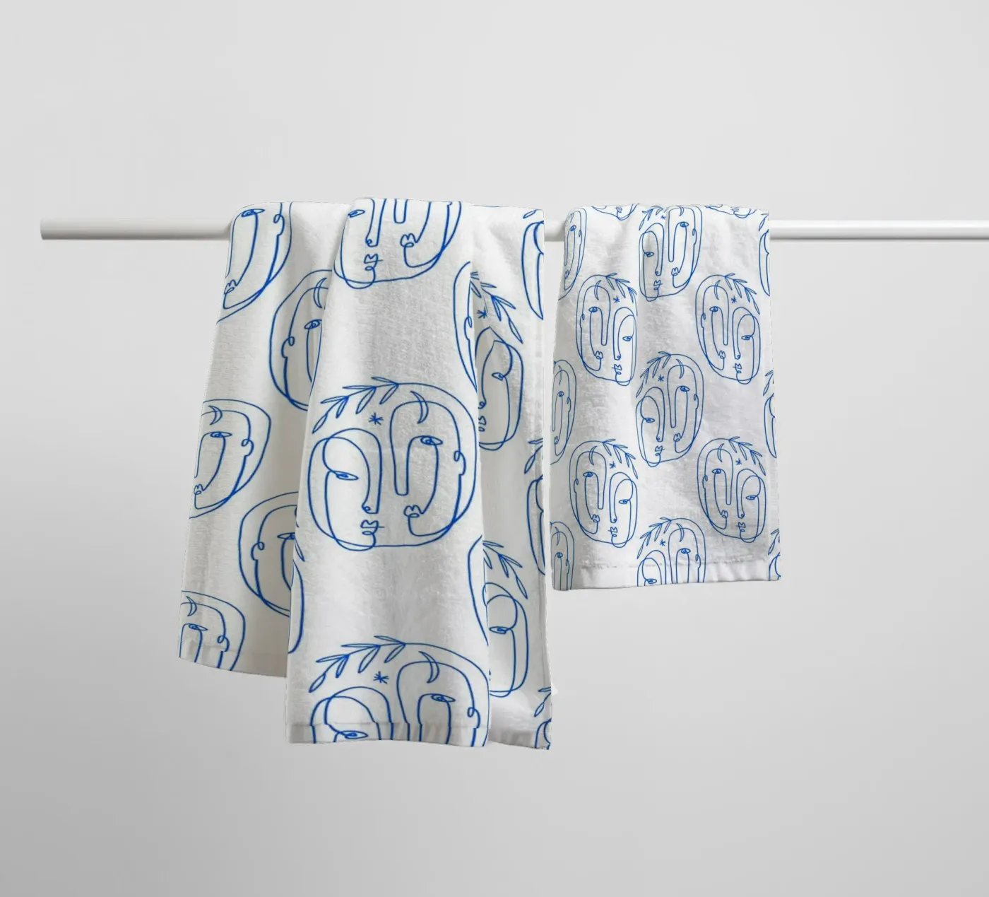 Faces Pattern serviette de bain de treechild