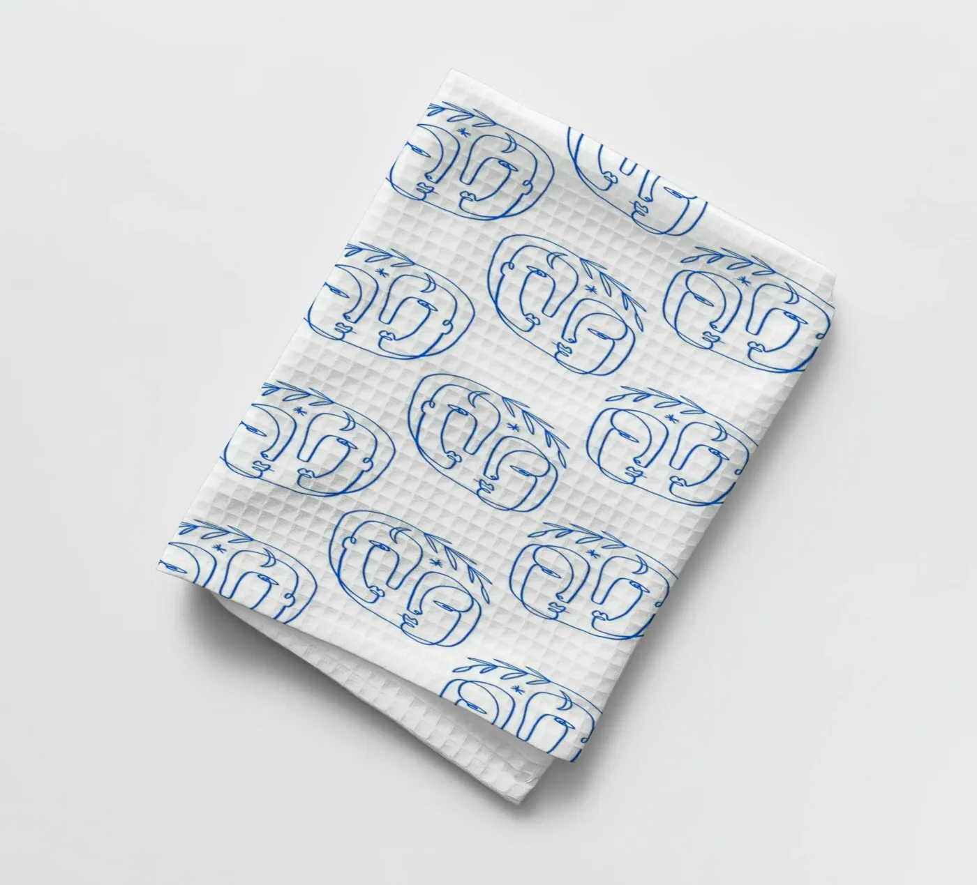 Faces Pattern Geschirrtuch von treechild