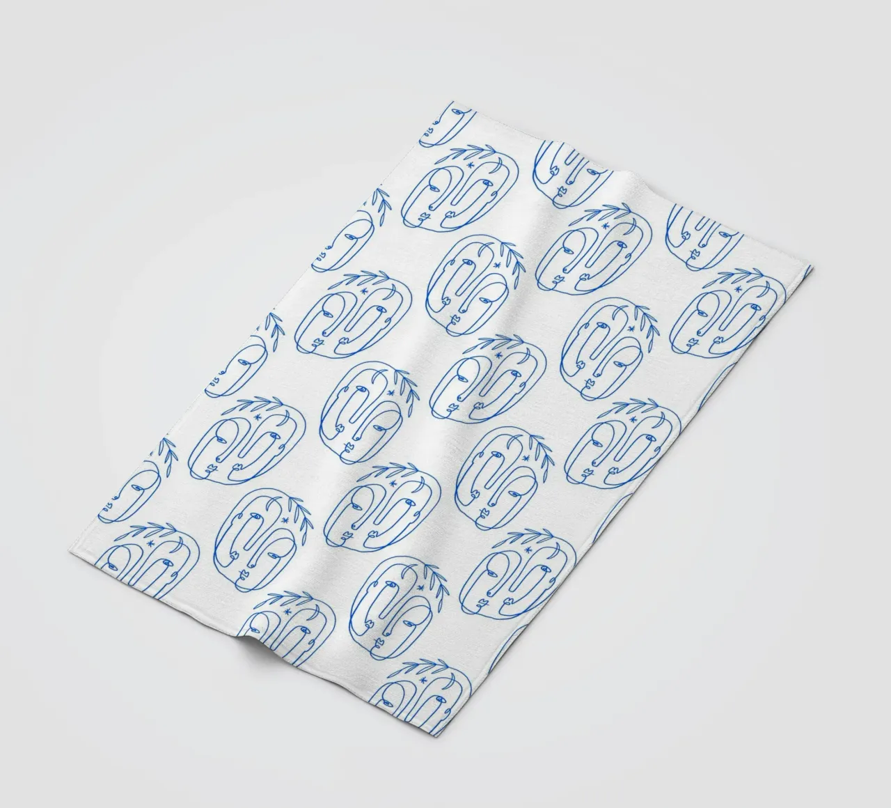Faces Pattern coperta in pile da treechild
