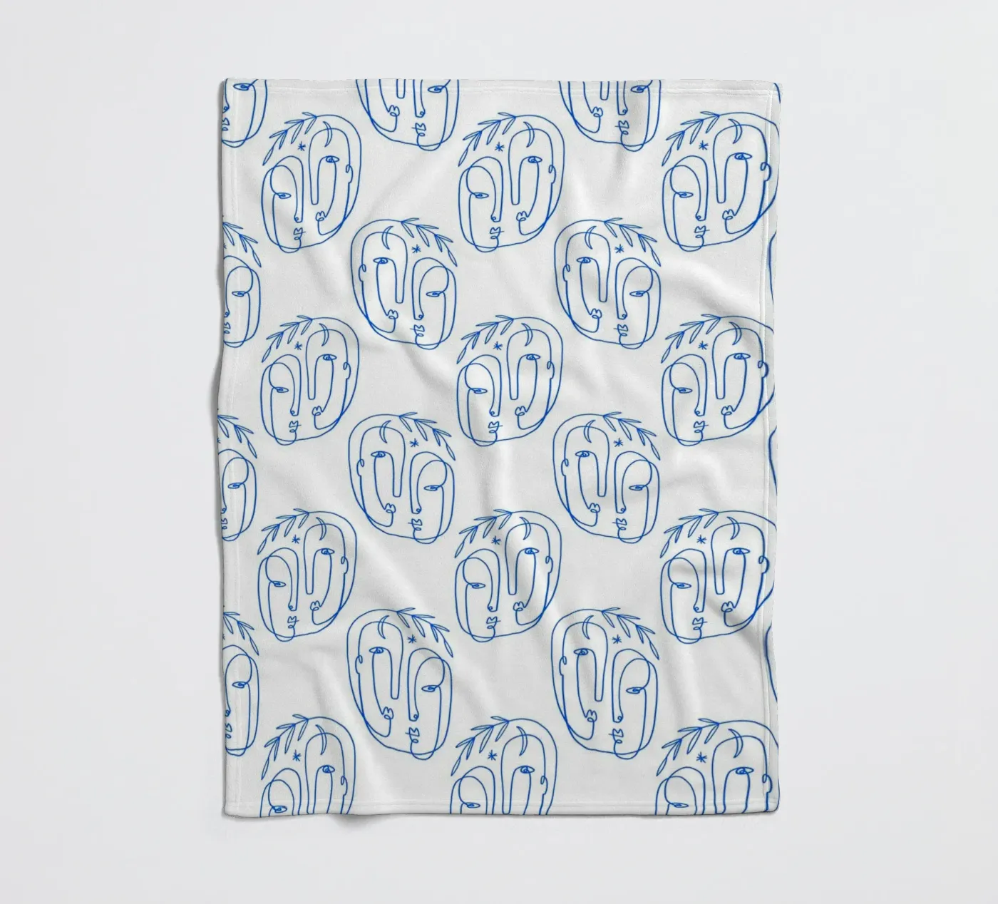 Faces Pattern Fleecedecke von treechild