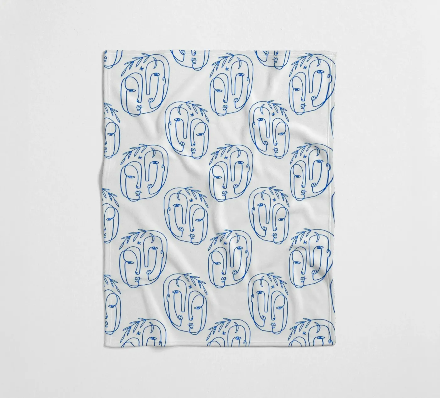 Faces Pattern Fleecedecke von treechild