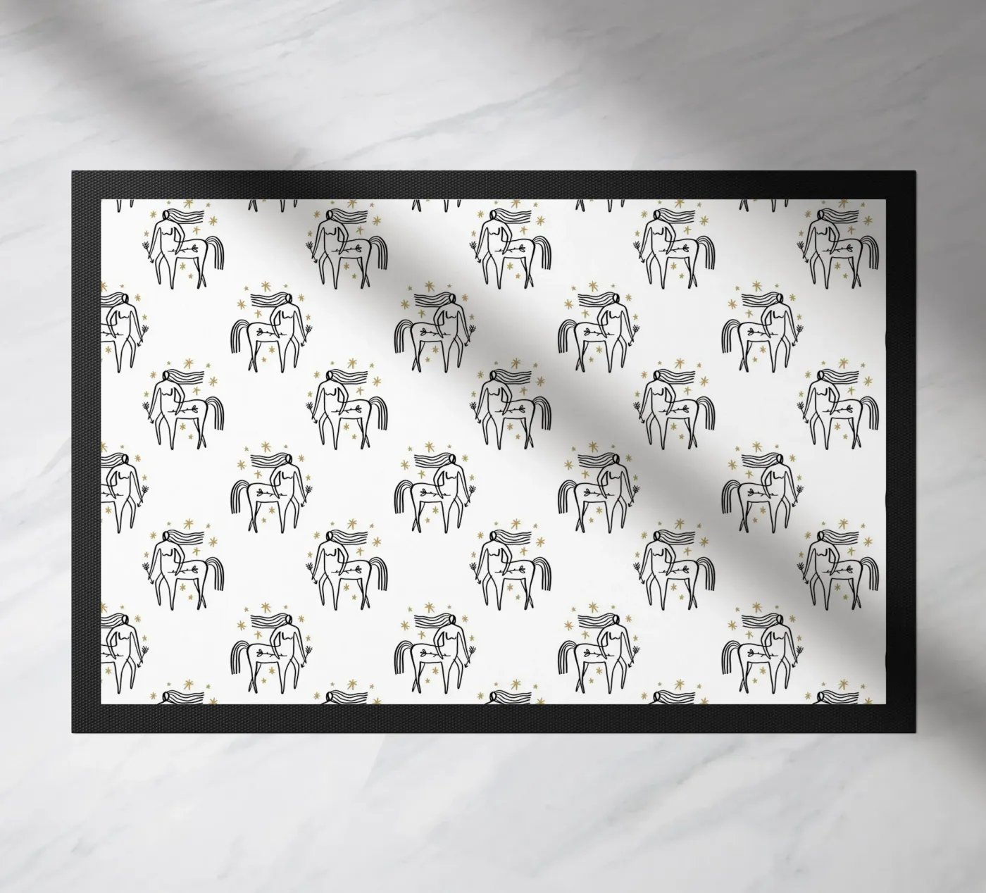 Sagittarius Pattern doormat by treechild