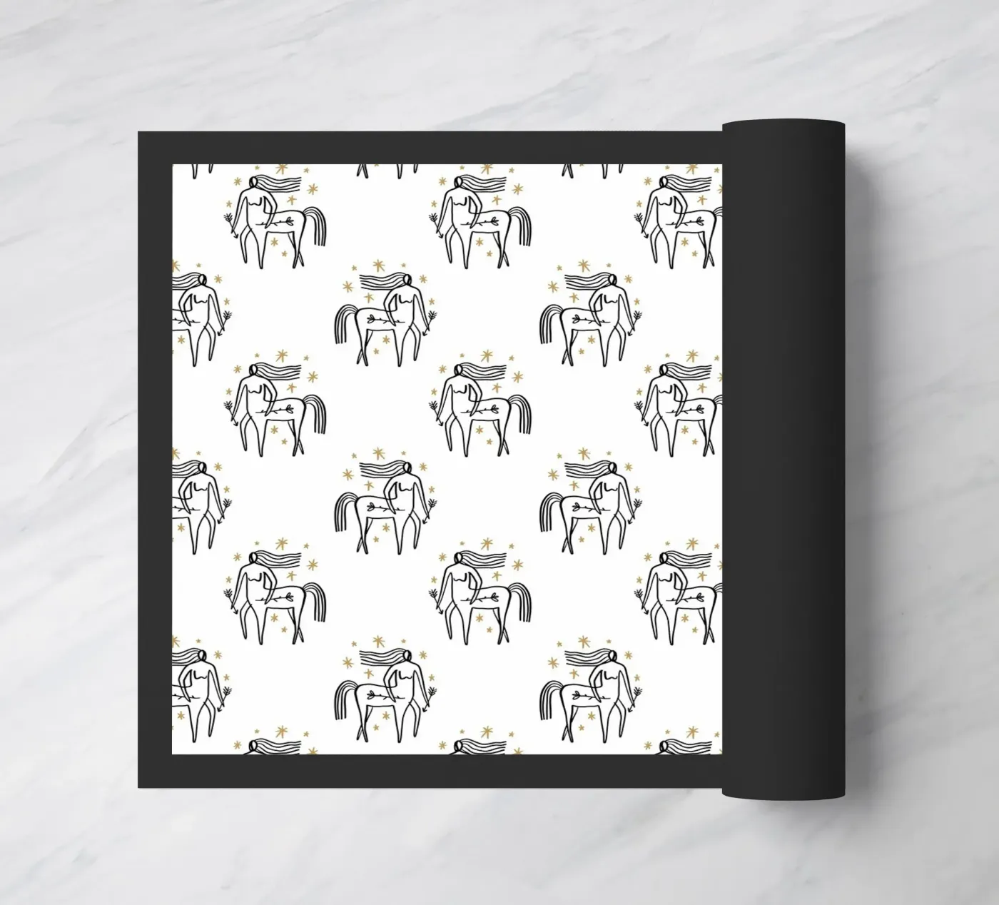 Sagittarius Pattern doormat by treechild