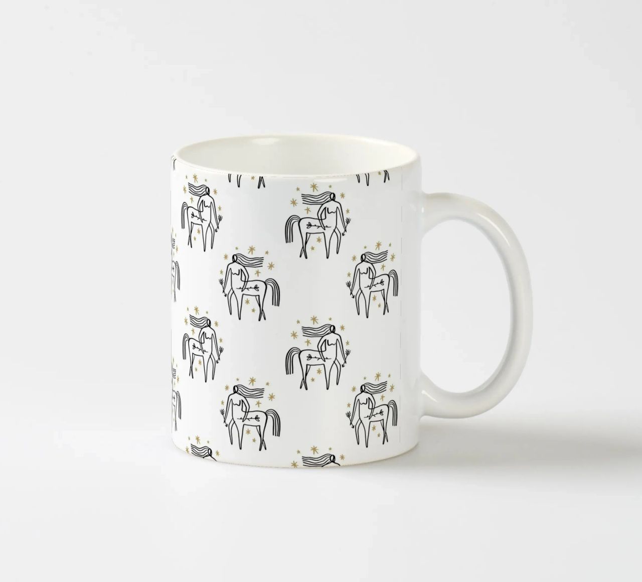 Sagittarius Pattern mug en céramique de treechild