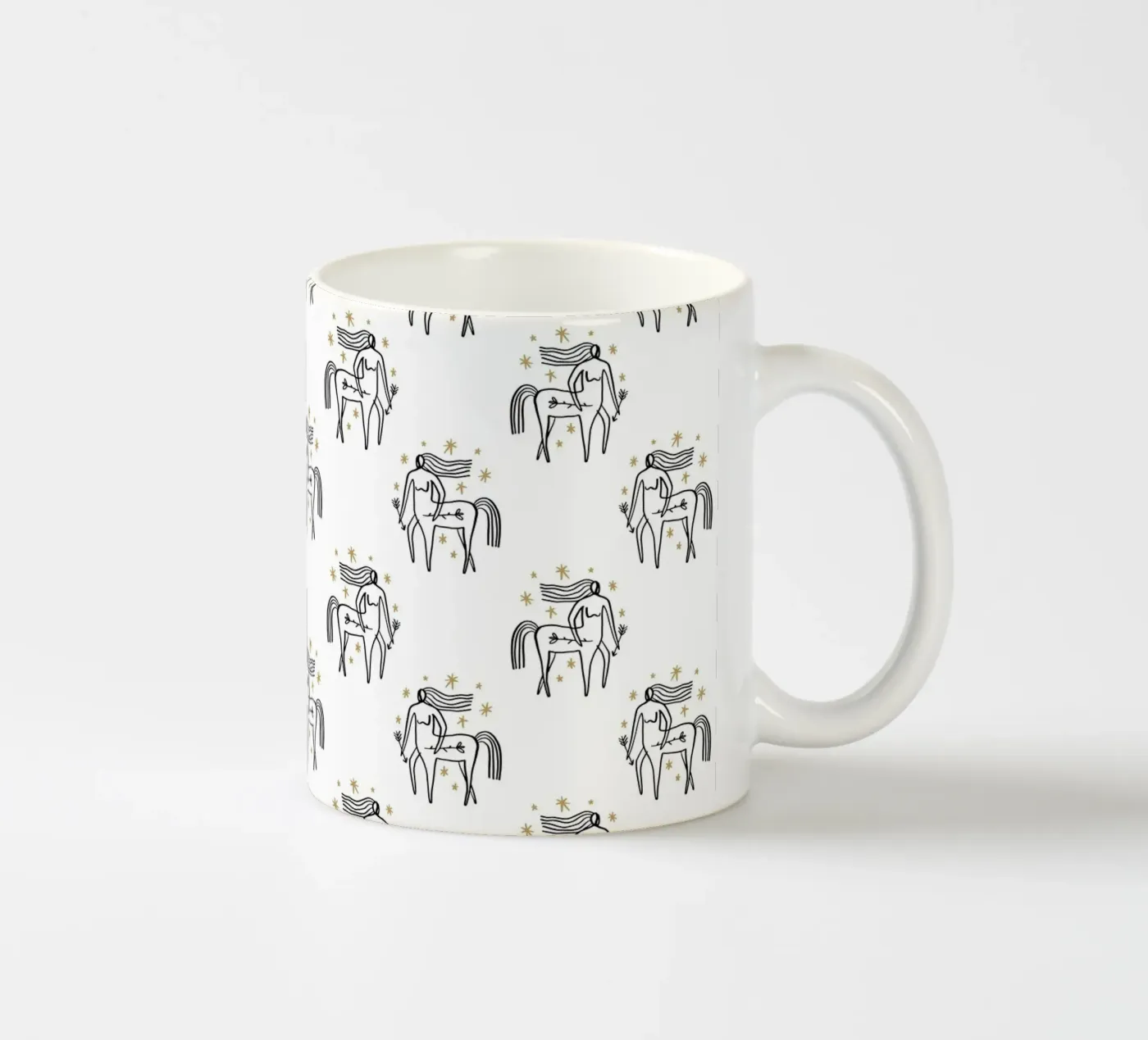 Sagittarius Pattern mug en céramique de treechild
