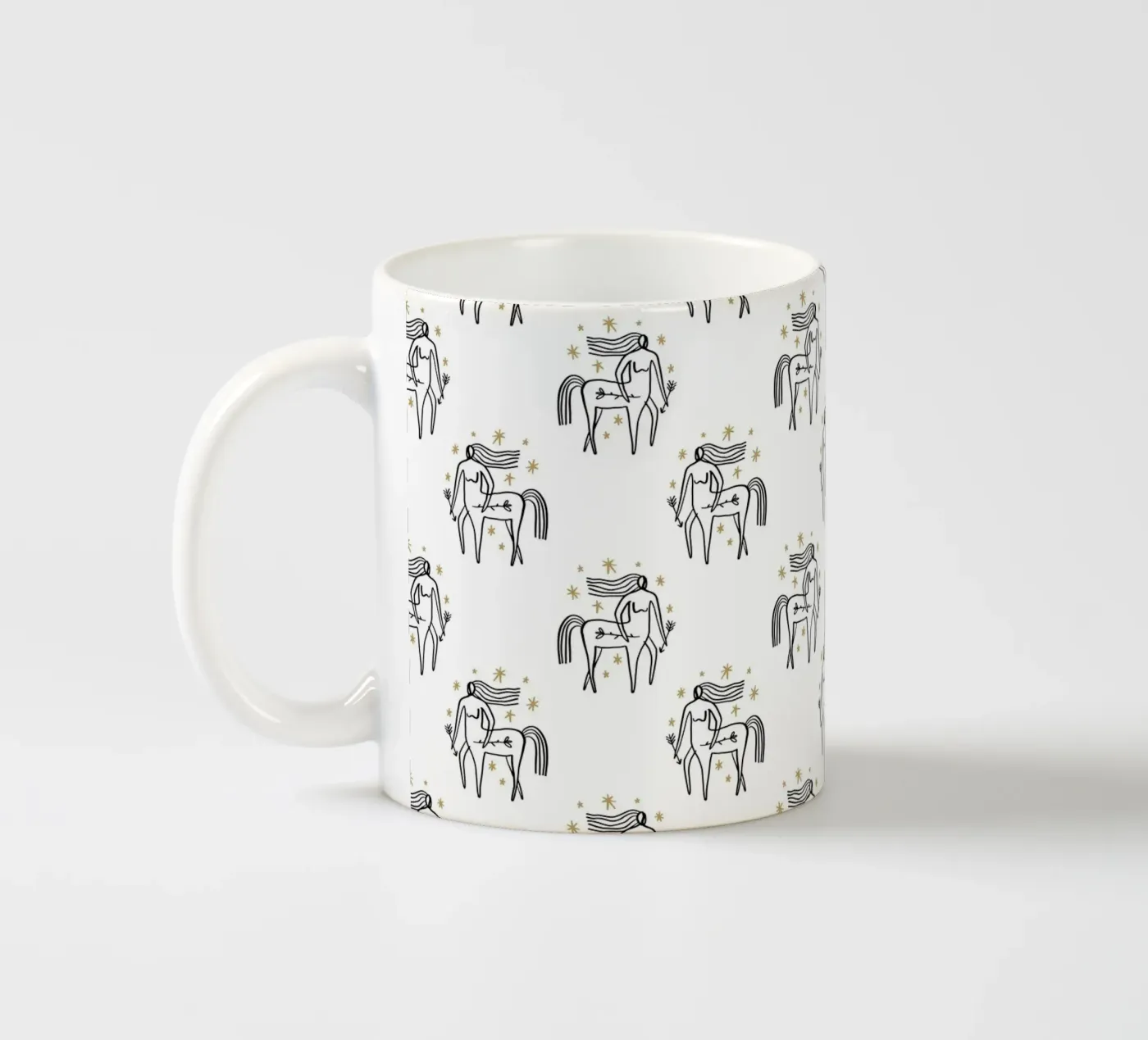 Sagittarius Pattern mug en céramique de treechild