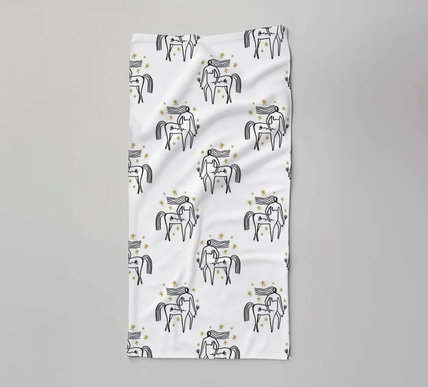 Sagittarius Pattern towel by treechild