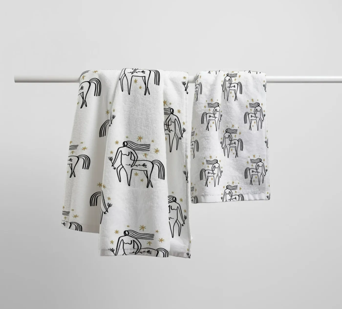 Sagittarius Pattern towel by treechild