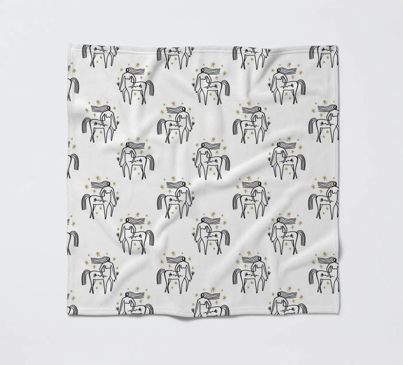 Sagittarius Pattern fleece blanket by treechild