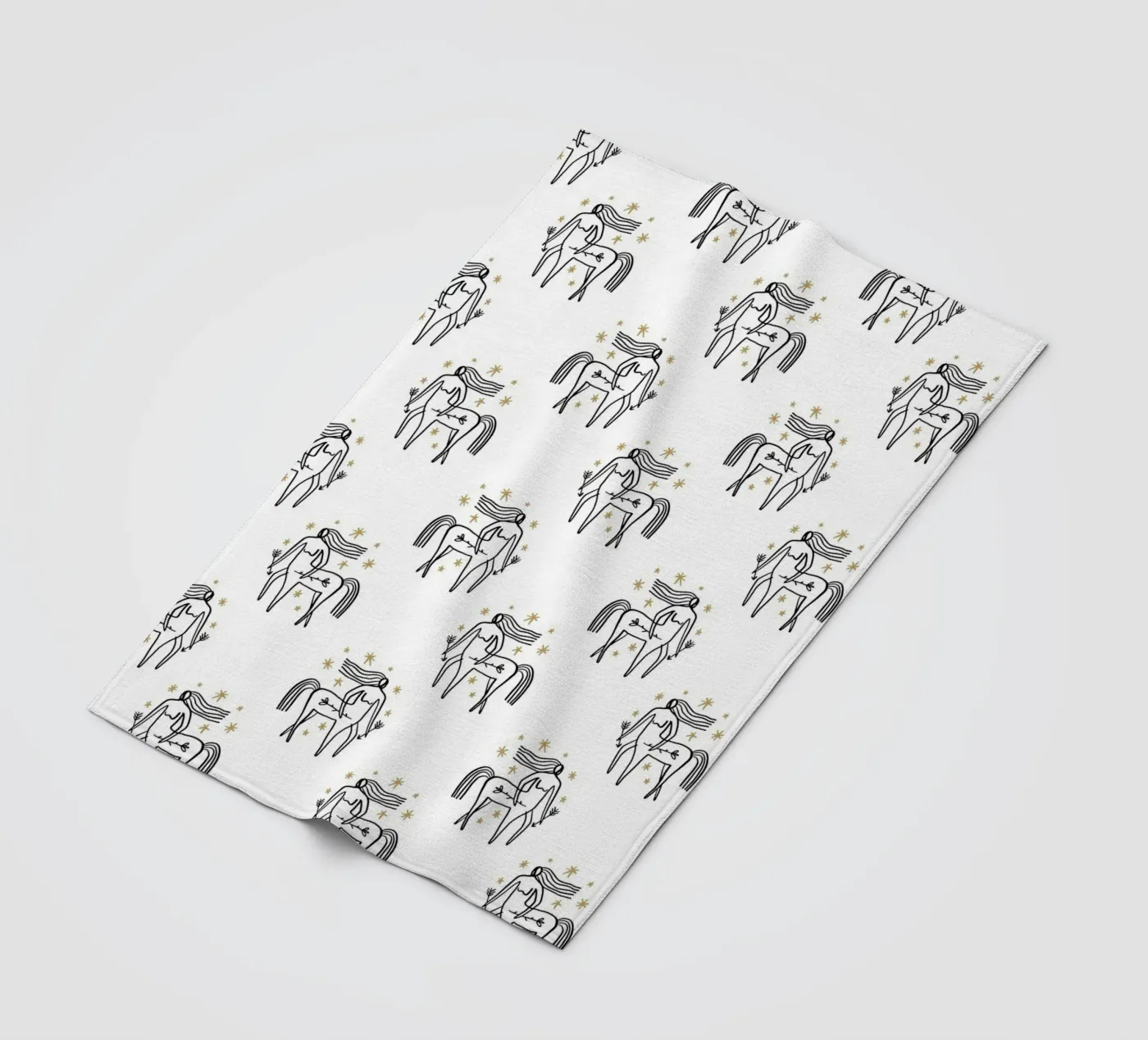 Sagittarius Pattern fleece blanket by treechild