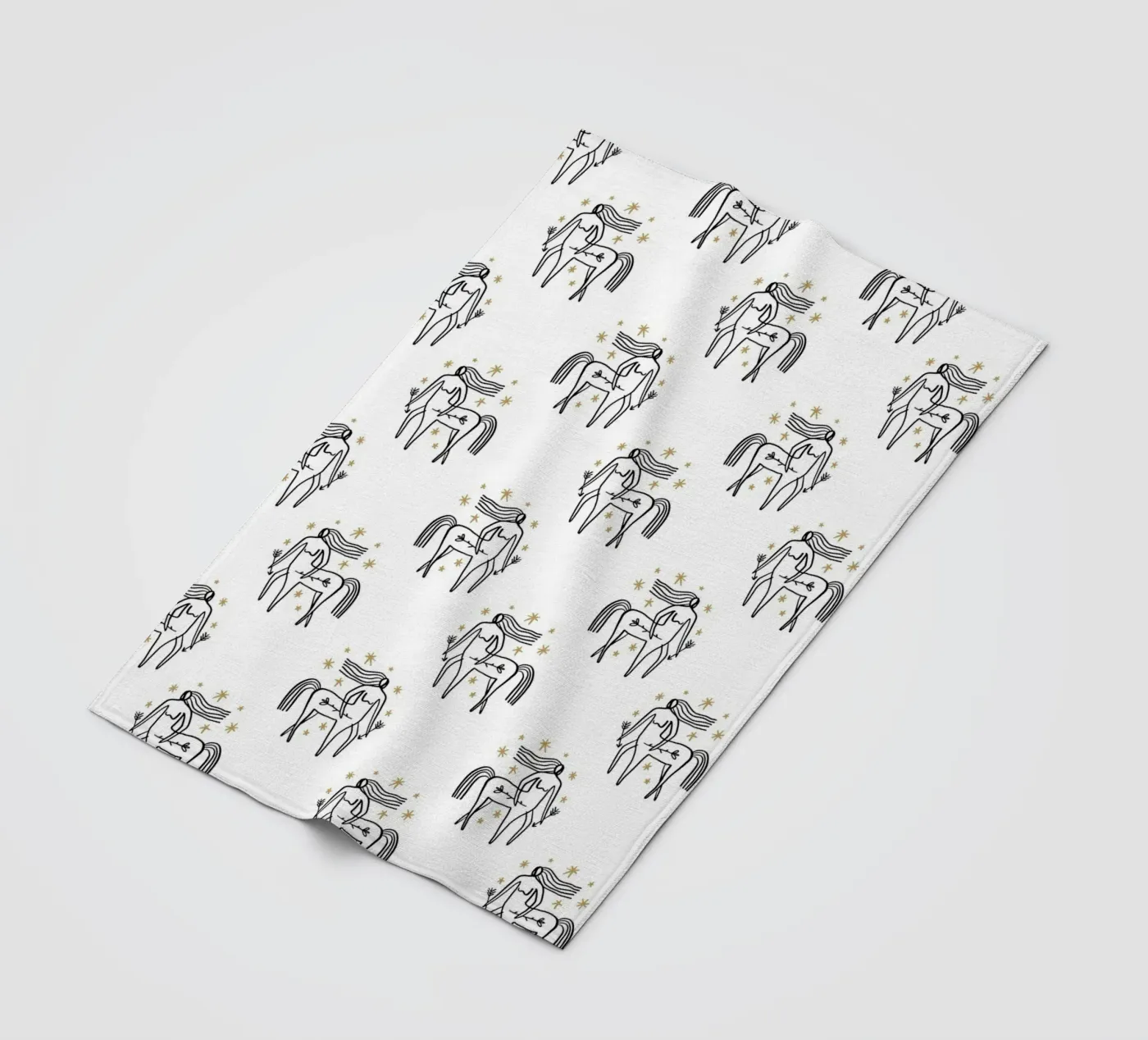 Sagittarius Pattern Fleecedecke von treechild