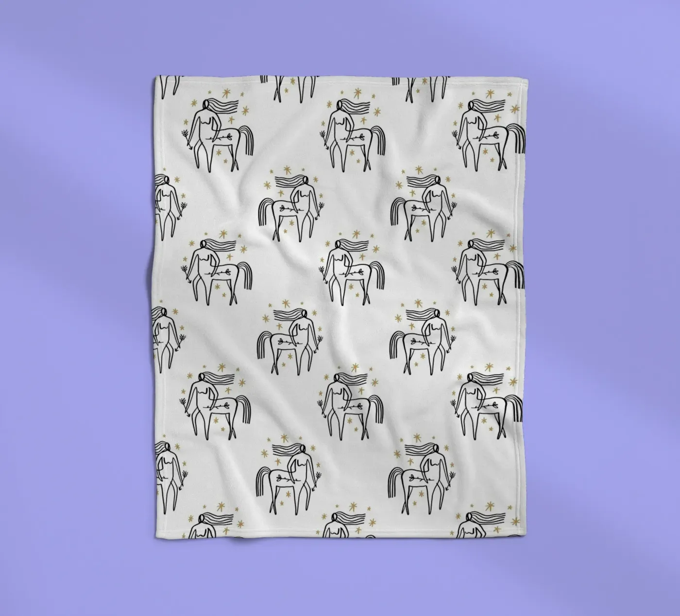 Sagittarius Pattern Fleecedecke von treechild