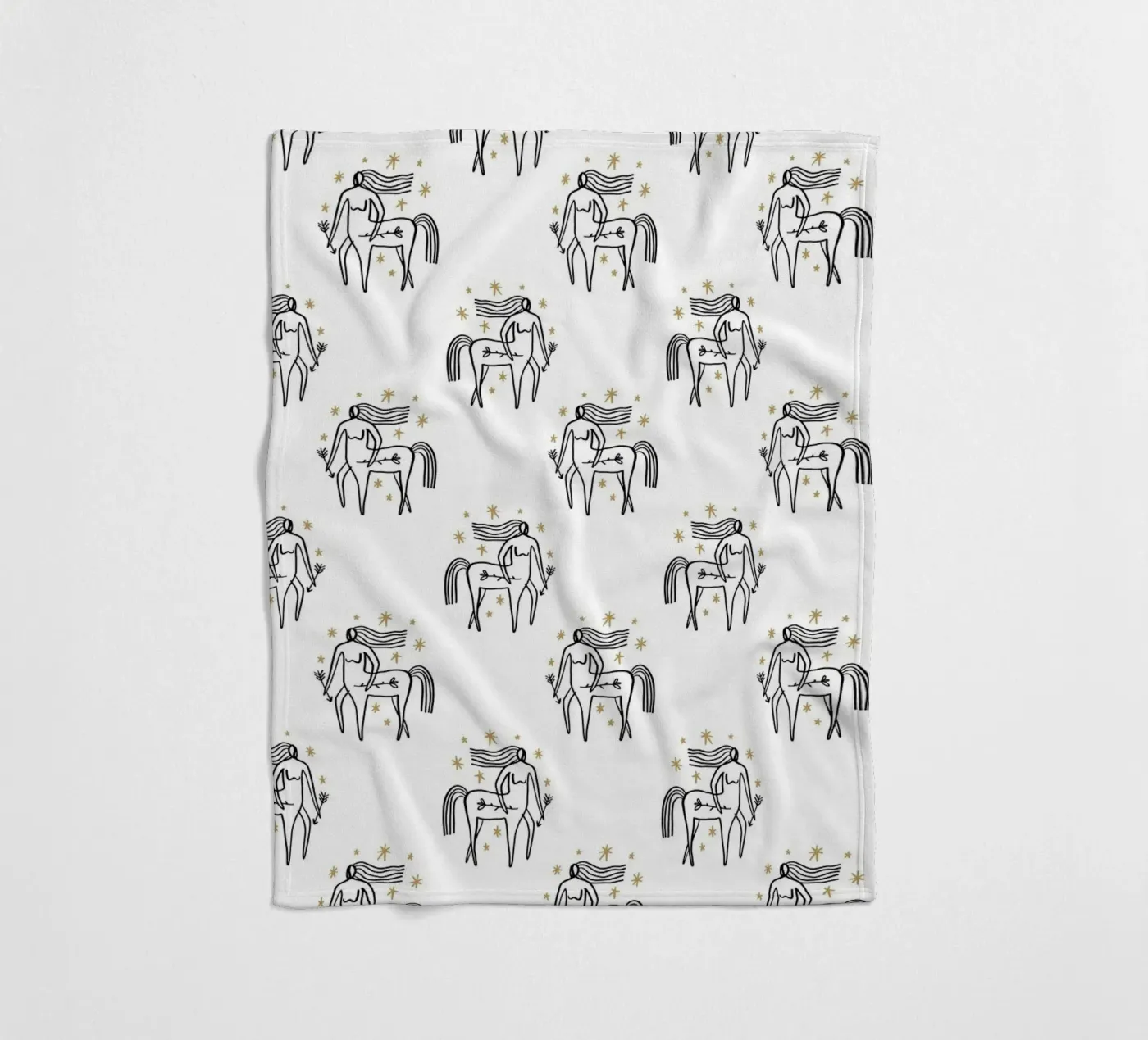 Sagittarius Pattern fleece blanket by treechild