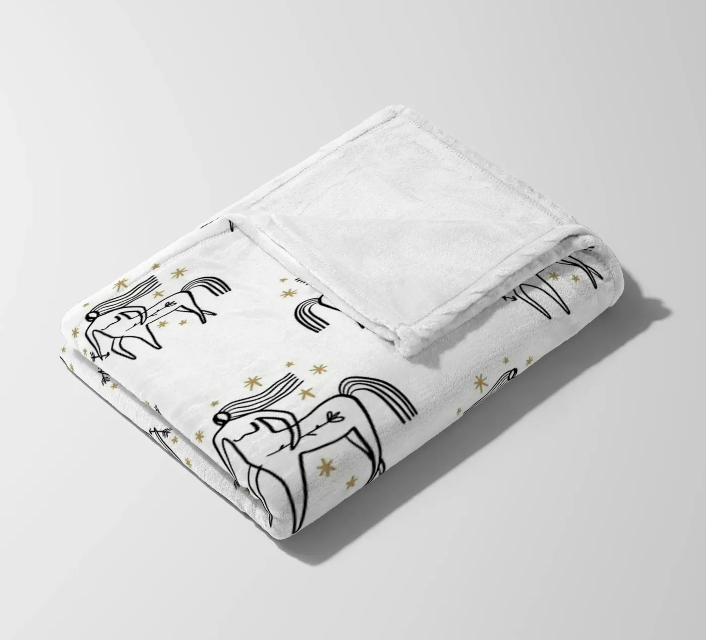Sagittarius Pattern fleece blanket by treechild