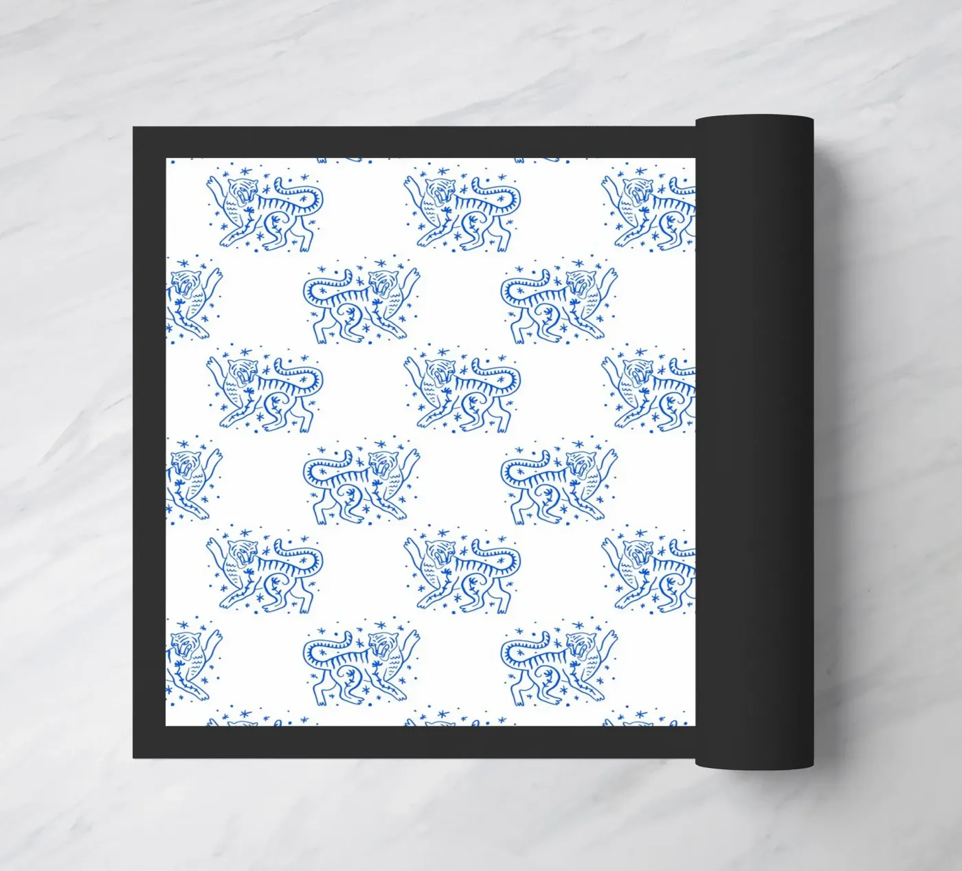 Tiger Pattern doormat by treechild