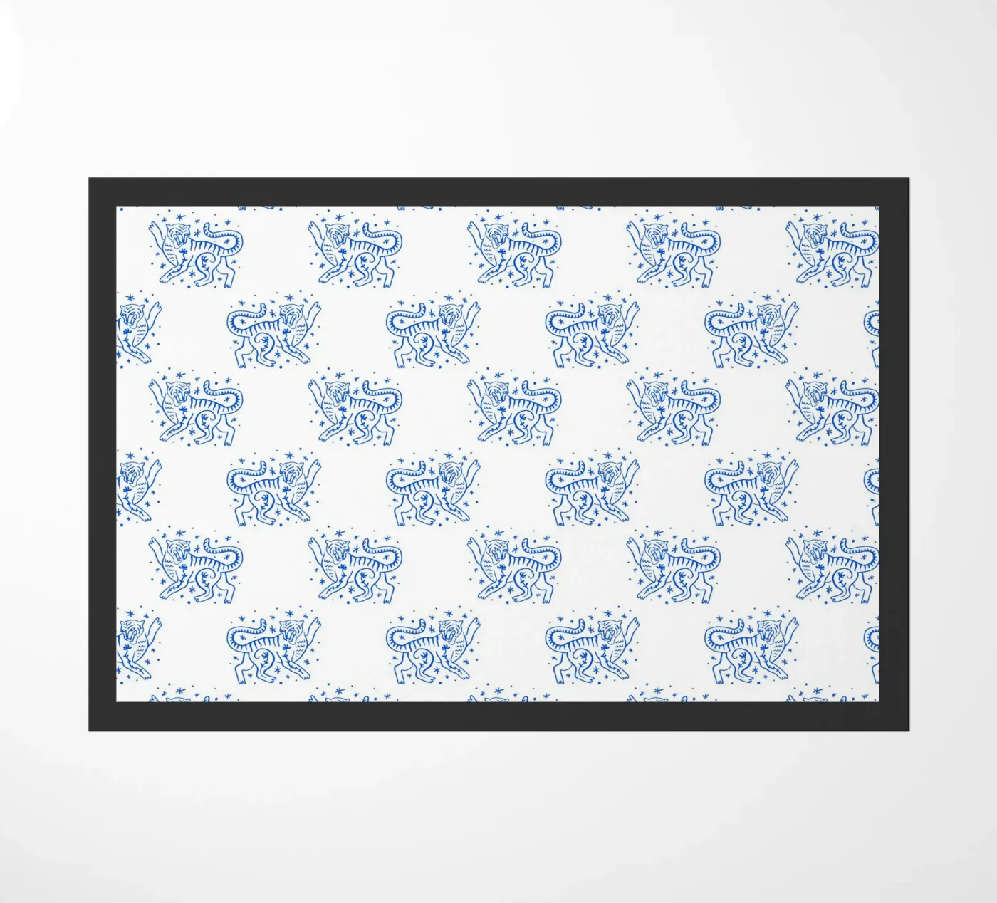 Tiger Pattern doormat by treechild