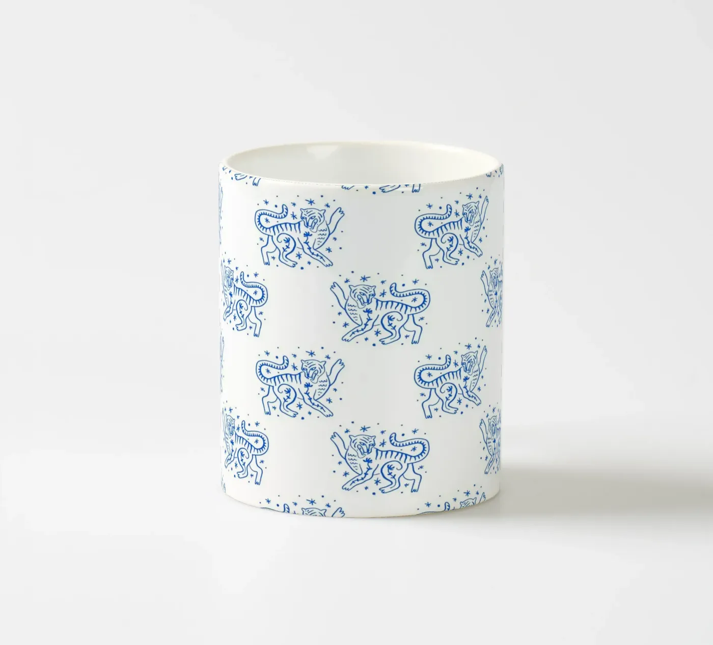 Tiger Pattern ceramic mug by treechild
