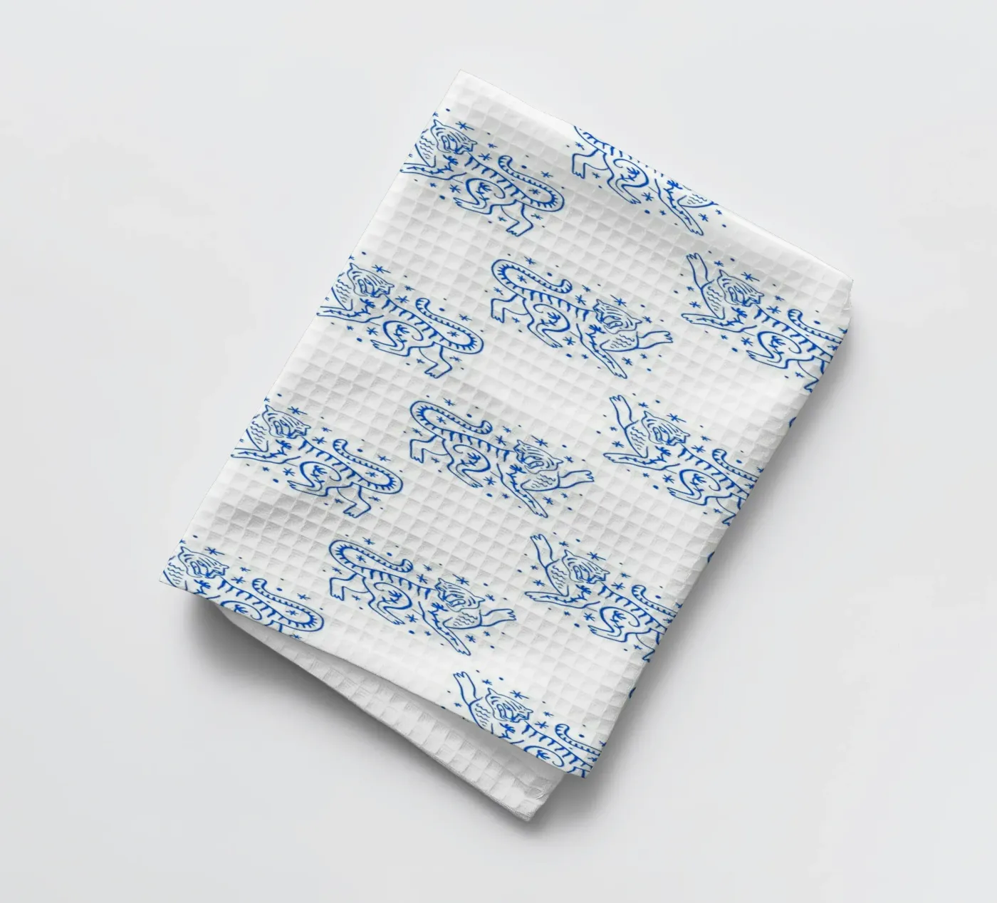 Tiger Pattern tea towel by treechild