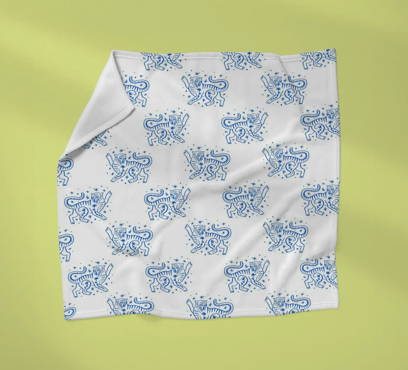 Tiger Pattern plaid polaire de treechild