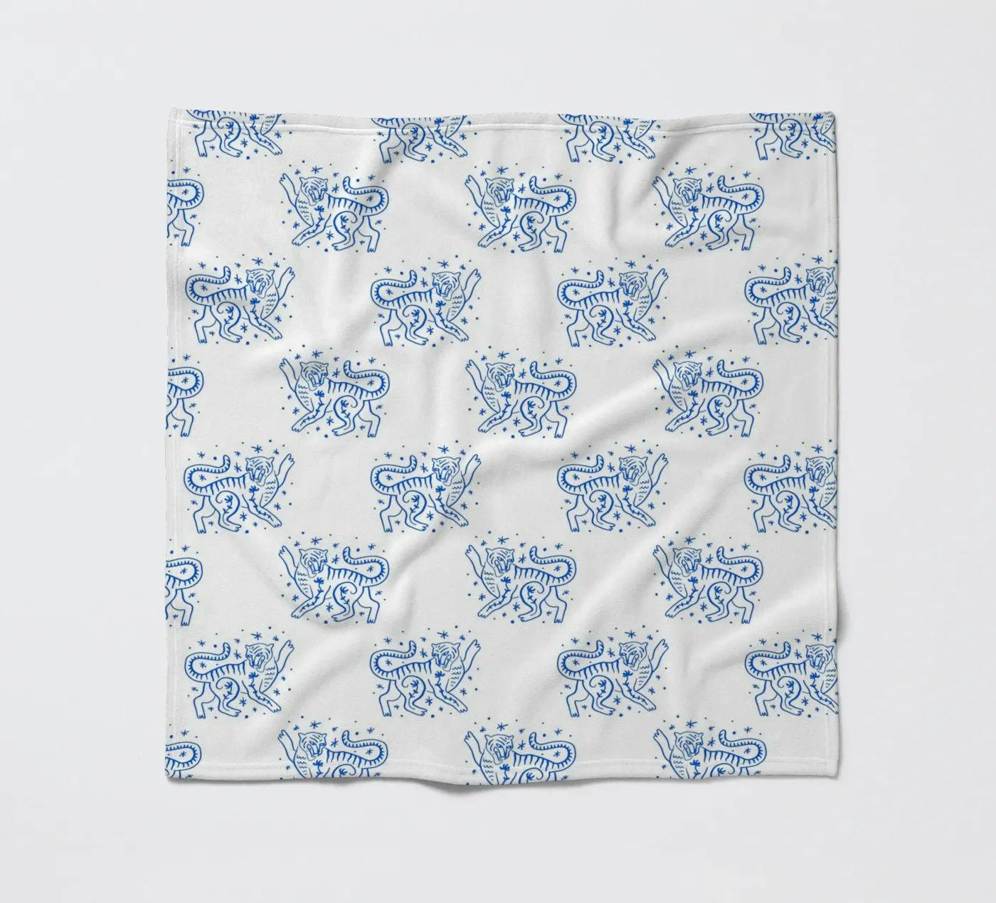 Tiger Pattern plaid polaire de treechild