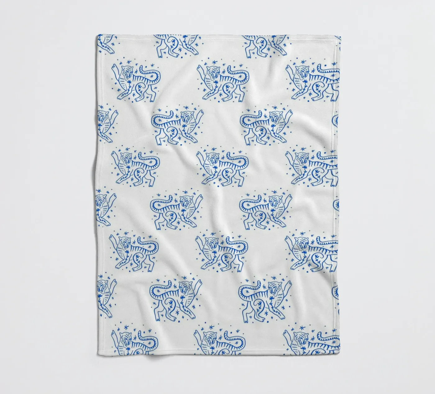 Tiger Pattern plaid polaire de treechild