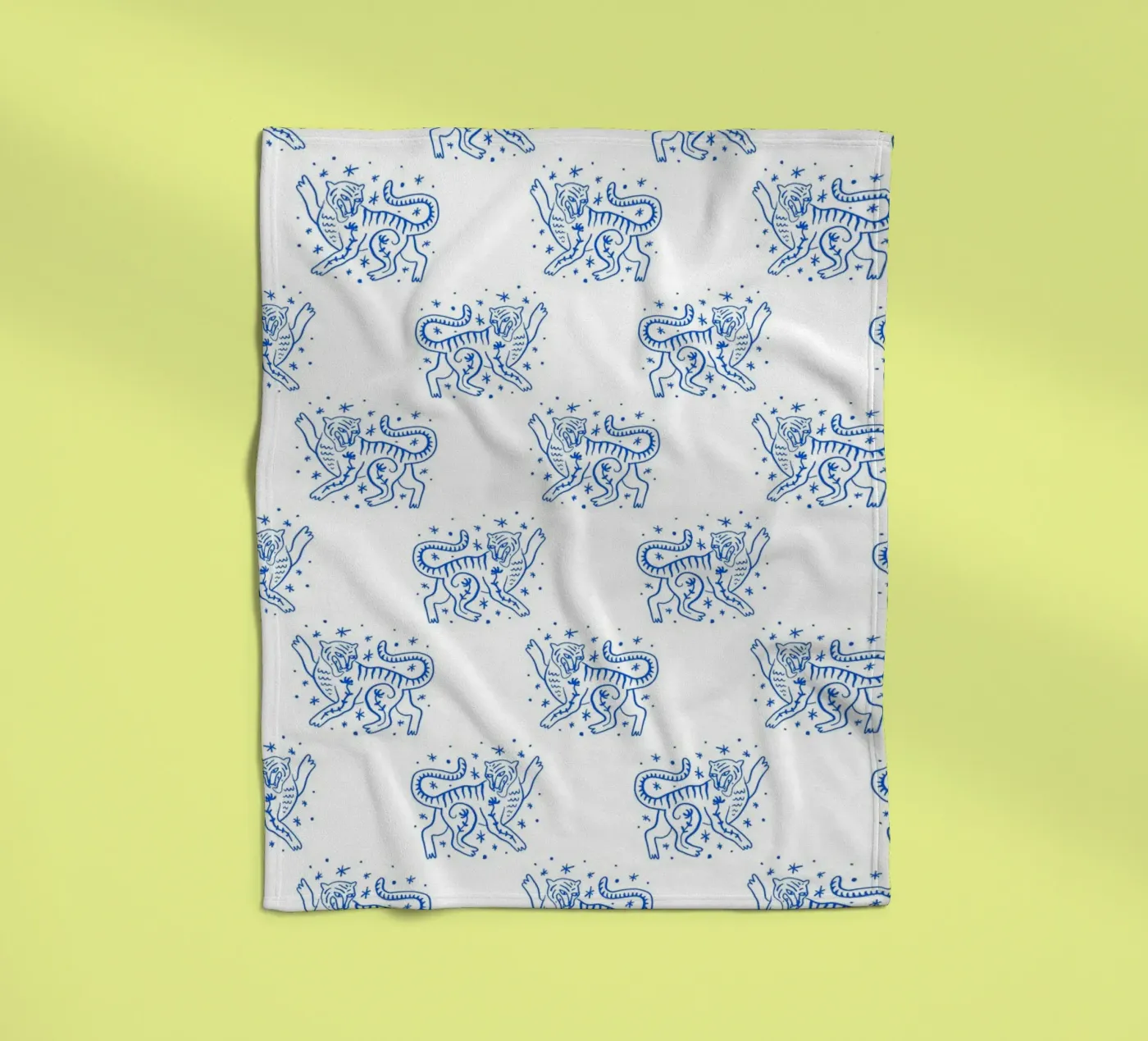 Tiger Pattern plaid polaire de treechild