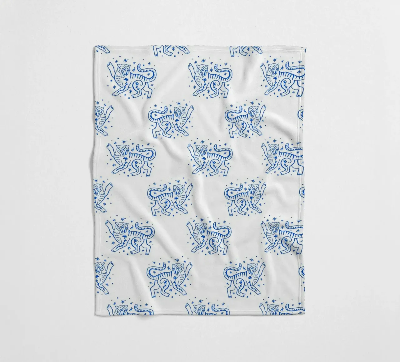Tiger Pattern manta de franela de treechild