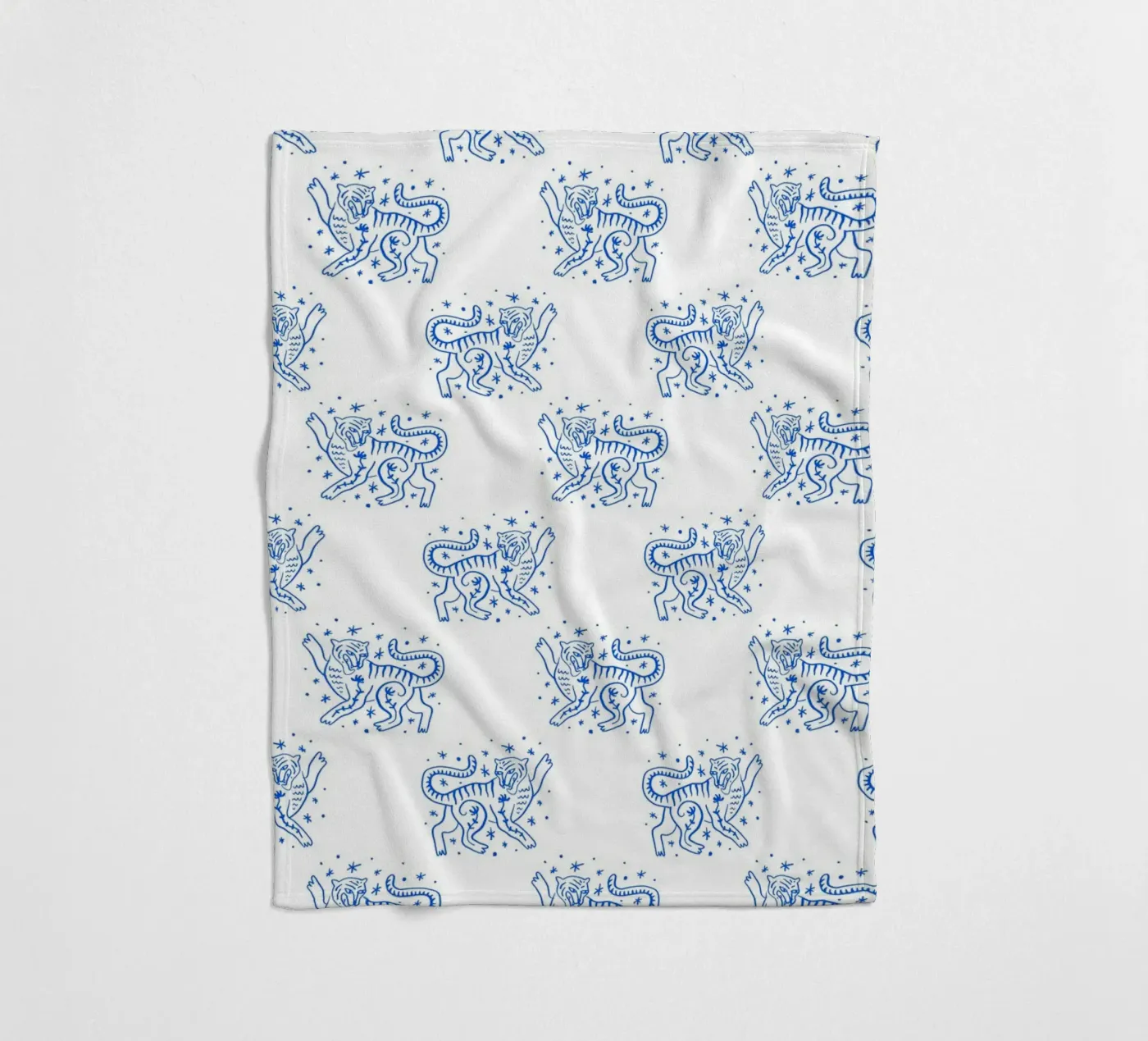 Tiger Pattern plaid polaire de treechild