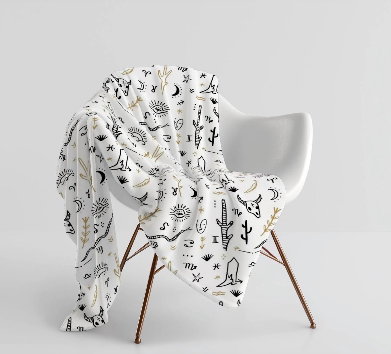 Zodiac Signs Pattern coperta in pile da treechild