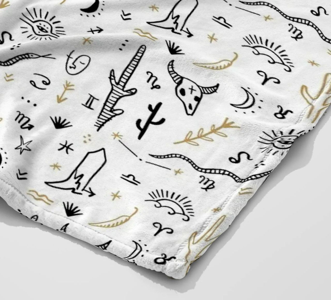 Zodiac Signs Pattern coperta in pile da treechild