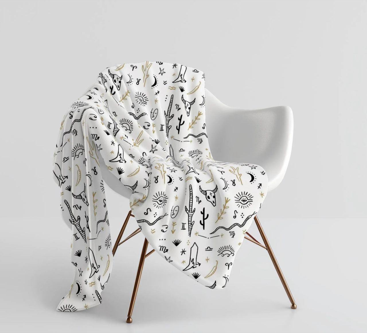 Zodiac Signs Pattern coperta in pile da treechild