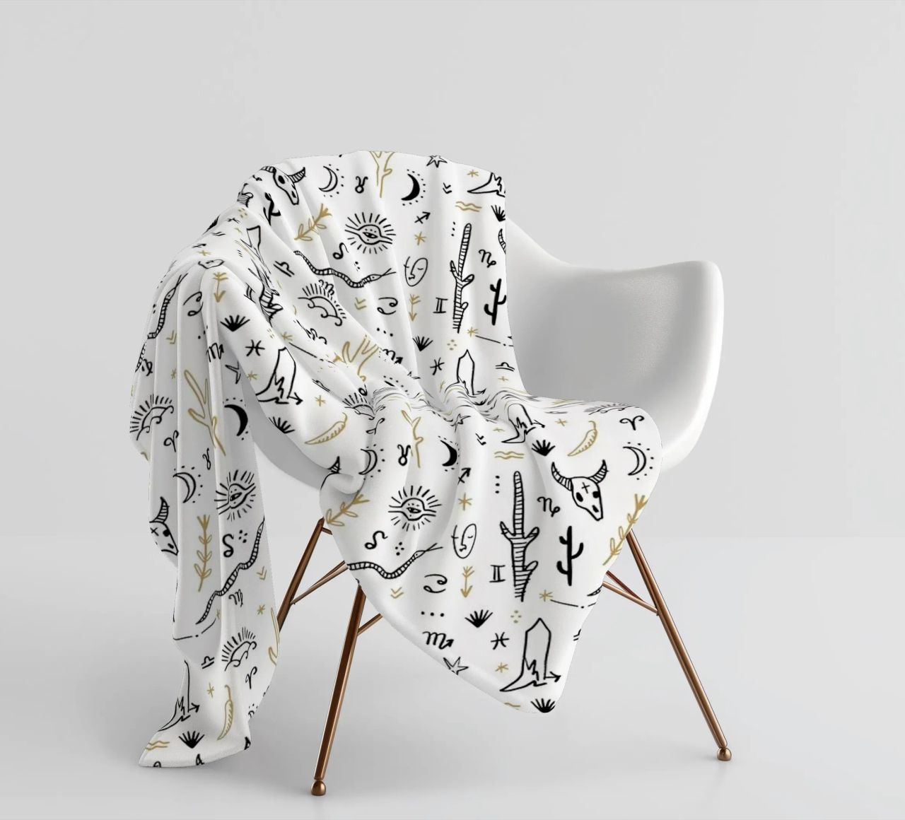Zodiac Signs Pattern coperta in pile da treechild