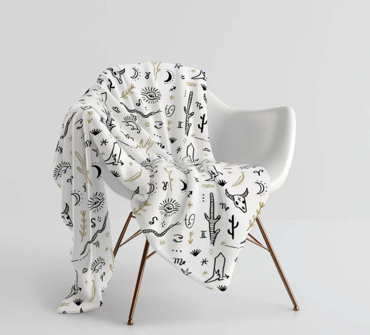 Zodiac Signs Pattern coperta in pile da treechild