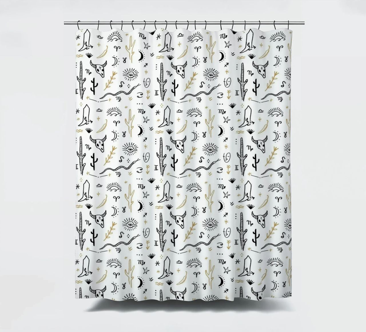 Zodiac Signs Pattern tenda da doccia da treechild