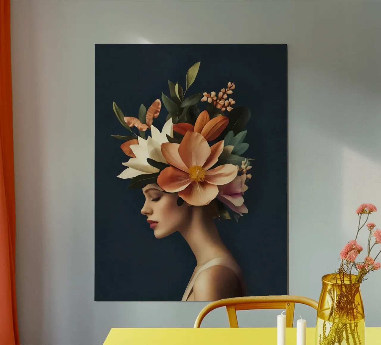 Ritratto botanico Boho Beauty Ethereal carta hahnemühle da Andrea Haase Floral Passion