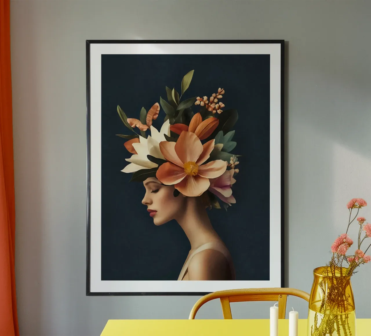 Ritratto botanico Boho Beauty Ethereal carta hahnemühle da Andrea Haase Floral Passion
