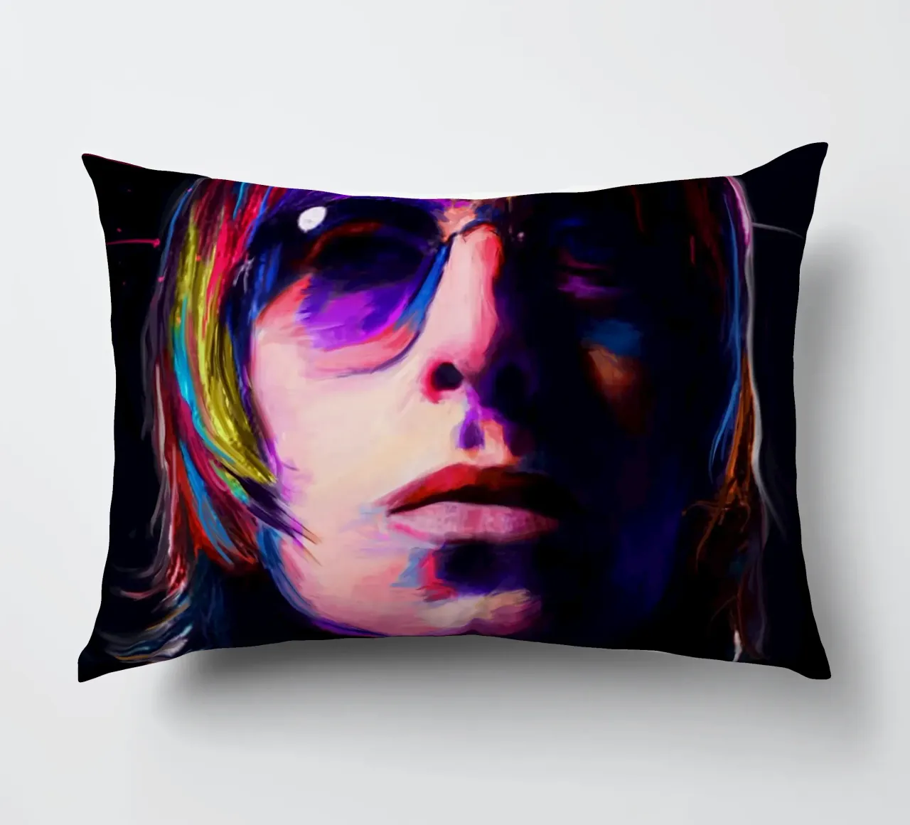 Liam Gallagher arte pop colorata cuscino da Hantamrata