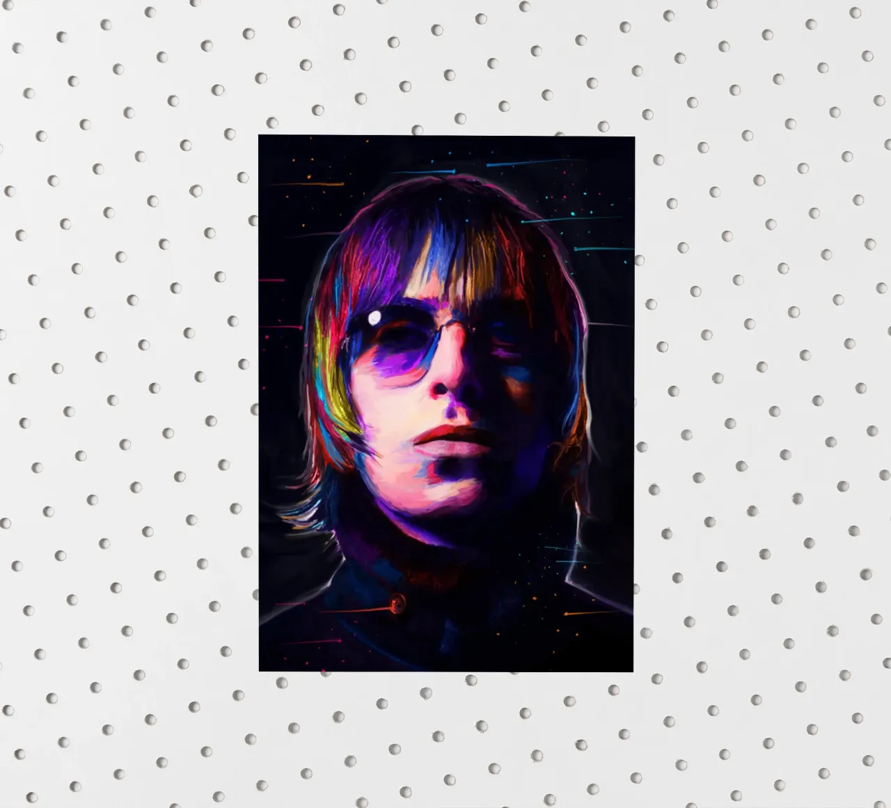 Liam Gallagher colorful pop art sticker by Hantamrata