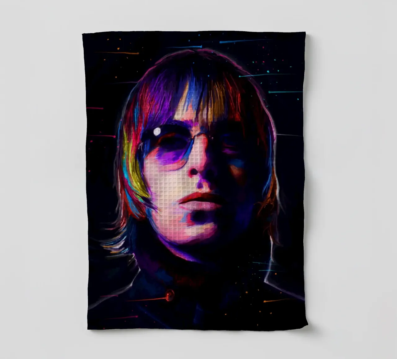 Liam Gallagher : du pop art coloré torchon de Hantamrata