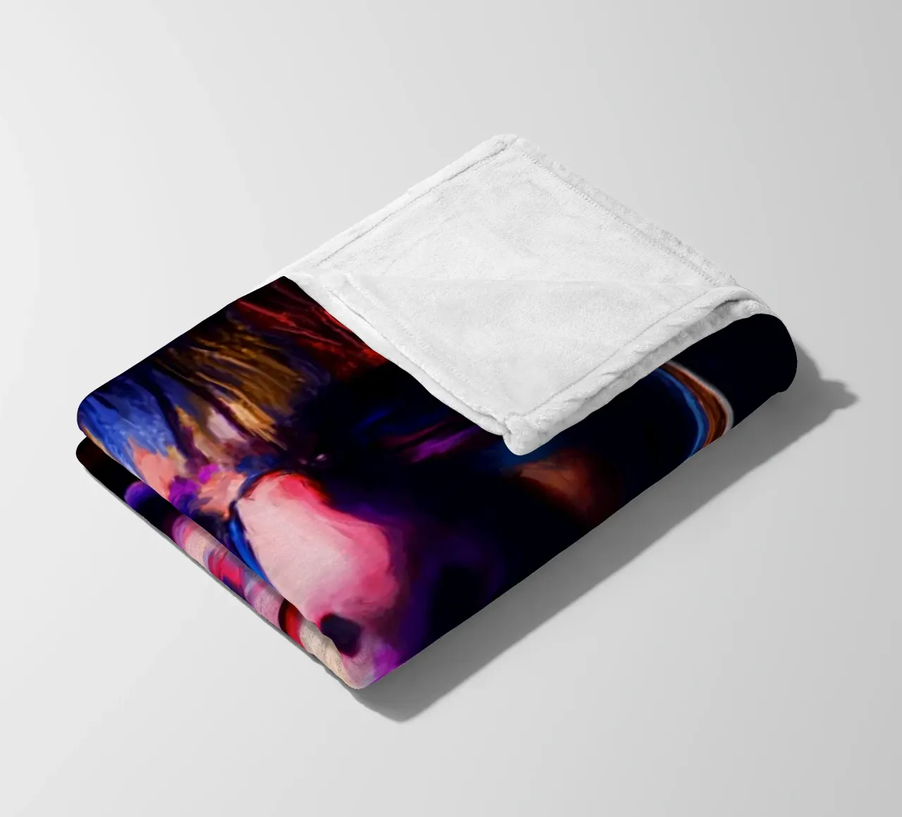 Liam Gallagher arte pop colorata coperta in pile da Hantamrata