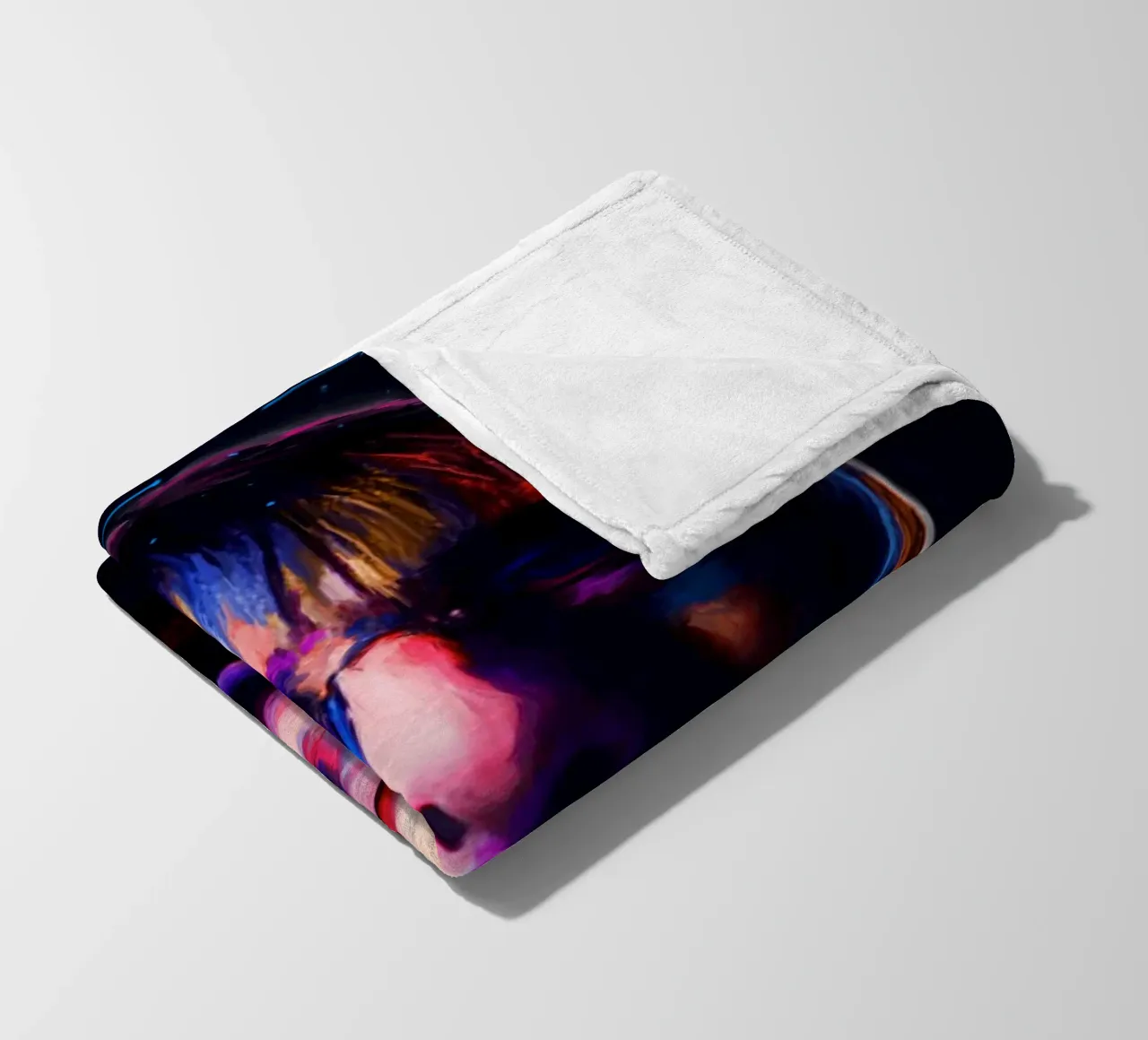 Liam Gallagher arte pop colorata coperta in pile da Hantamrata