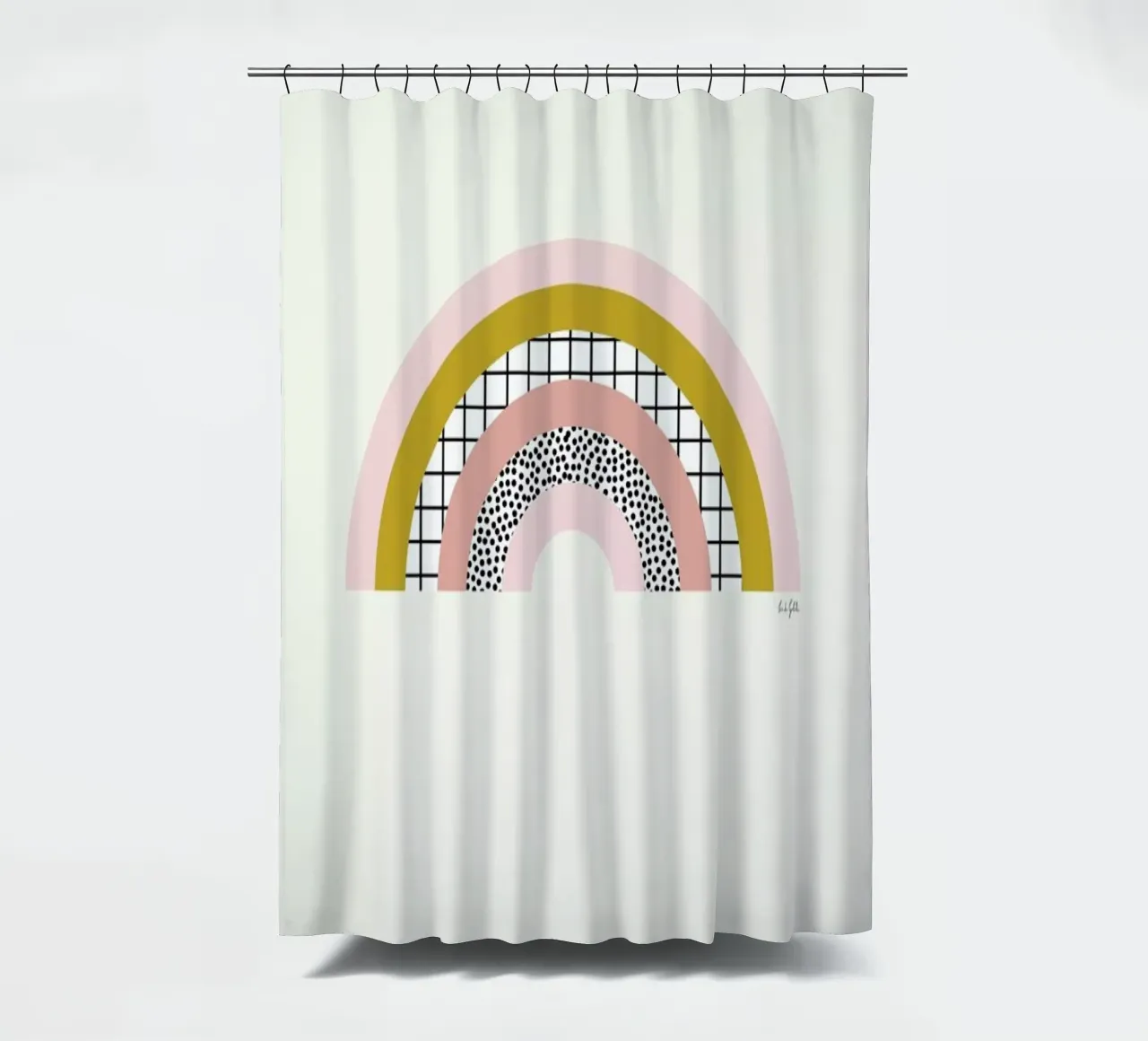Graphic Rainbow tenda da doccia da Linda Gobeta