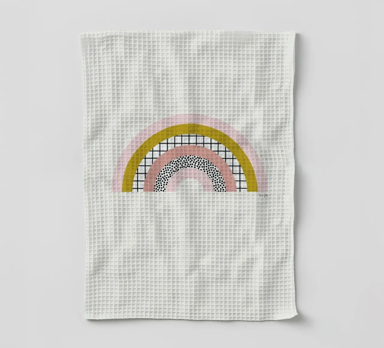 Graphic Rainbow canovaccio da cucina da Linda Gobeta