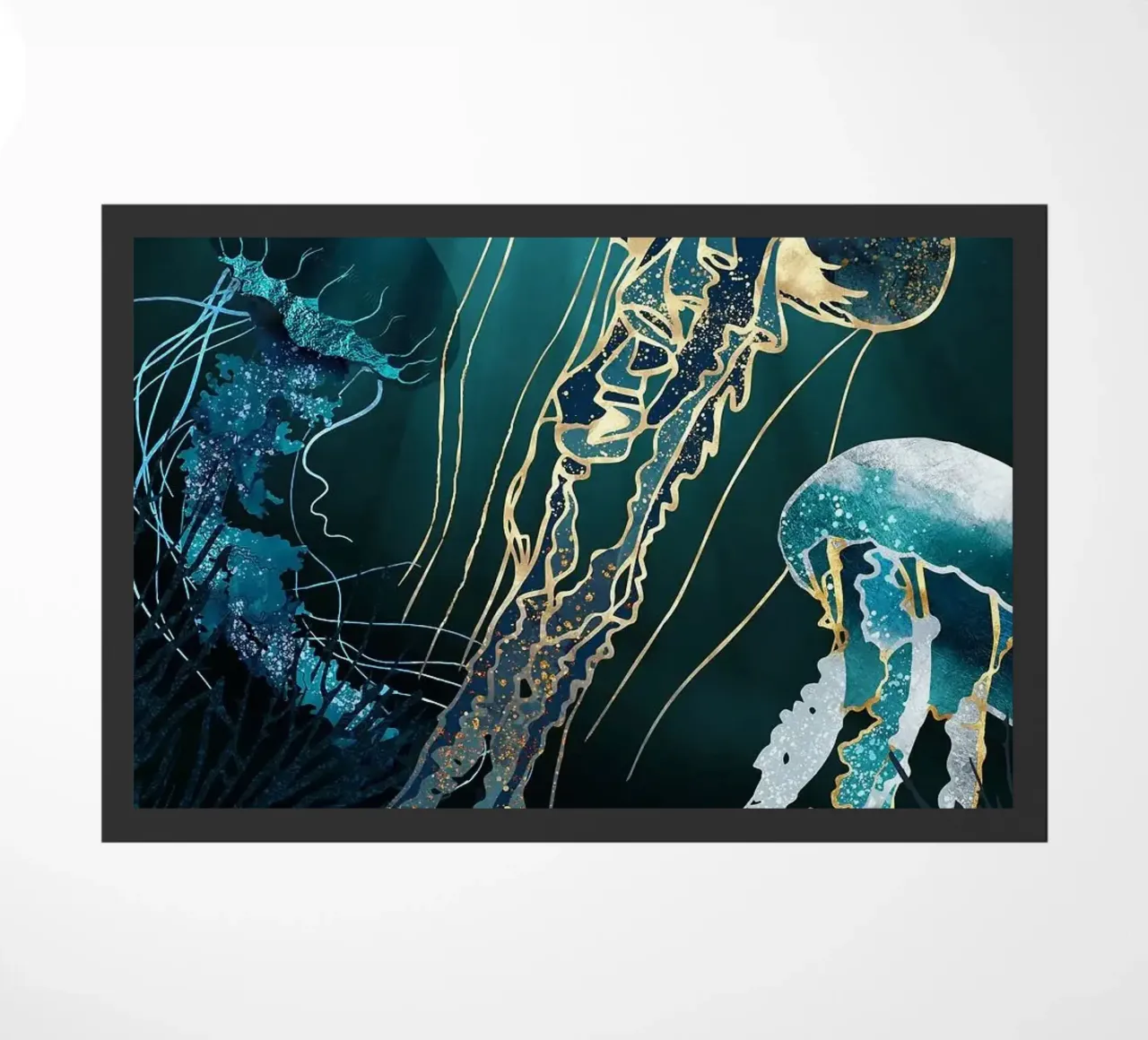 Medusa astratta di giada zerbino da Margaret Marie Ostrout
